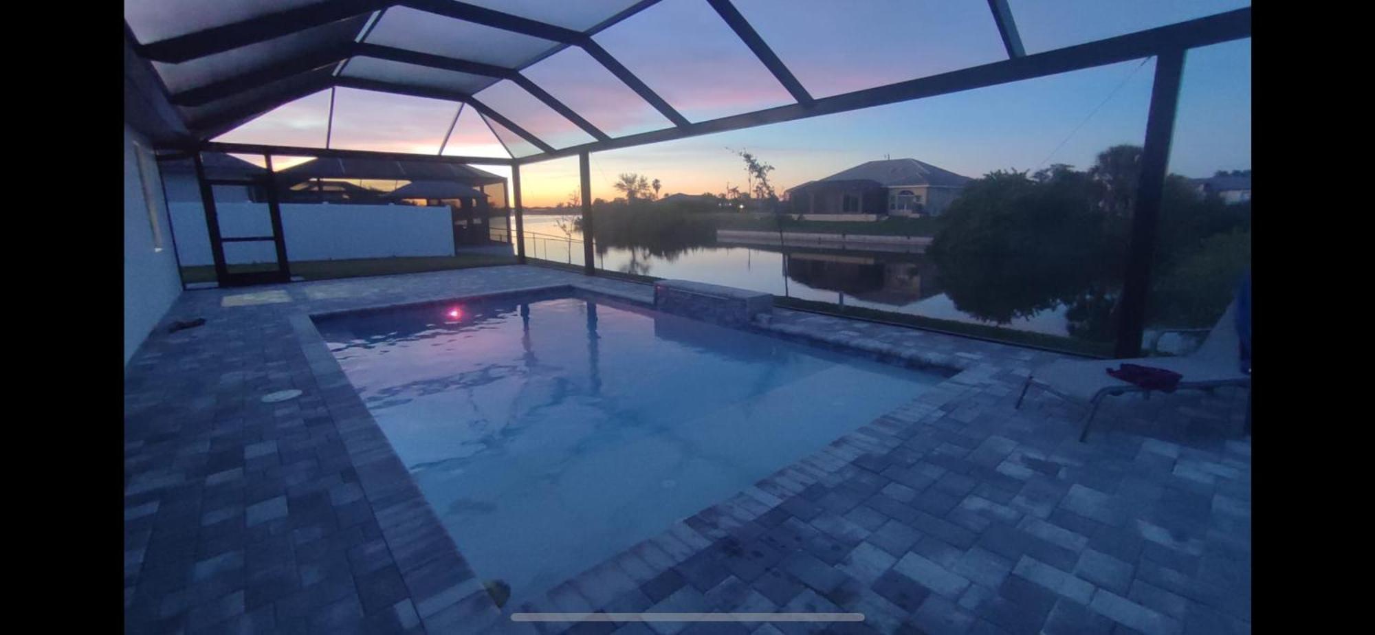 Newly Built Villa Ballerina With Heated Pool And Incredible View Into Beautiful Arrowheadcanal Cape Coral Eksteriør bilde